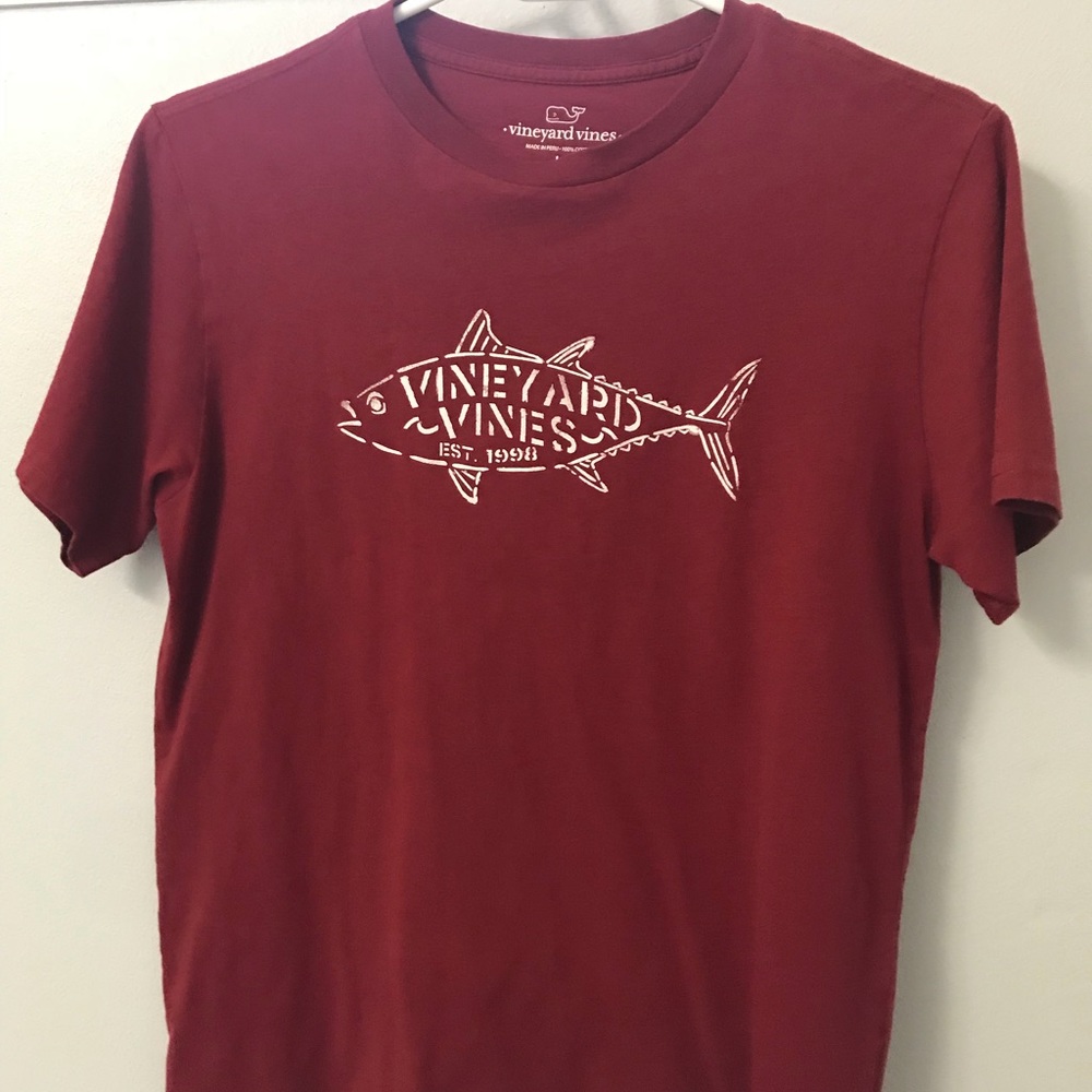 boys red vineyard vines short sleeve shirt